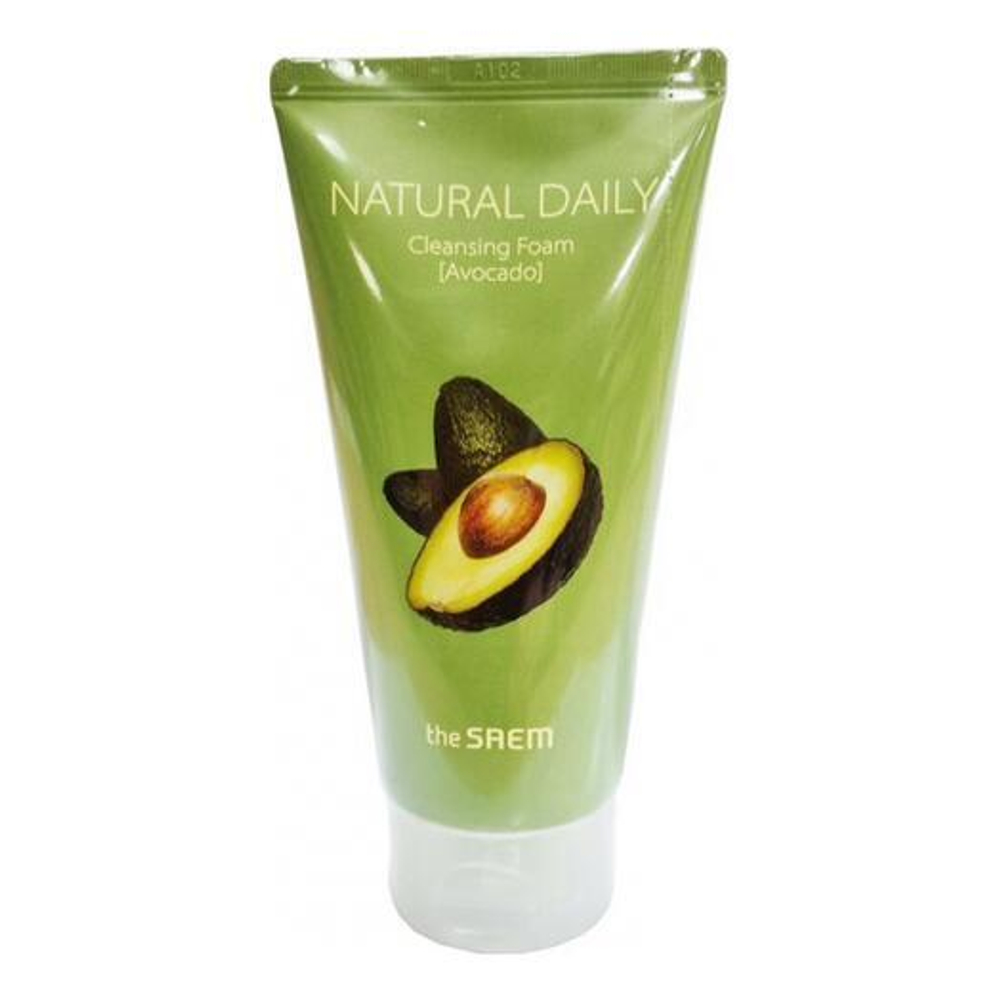 NATURAL DAILY CLEANSING FOAM AVOCADO Пенка для умывания с экстрактом авокадо 150ml