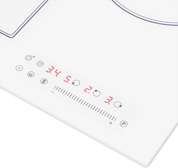 Индукционная стеклокерамич. панель MAUNFELD CVI453SBWH Inverter