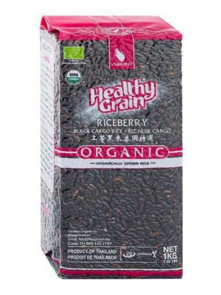 Рис Sawat-D Organic Черный тайский 1 кг