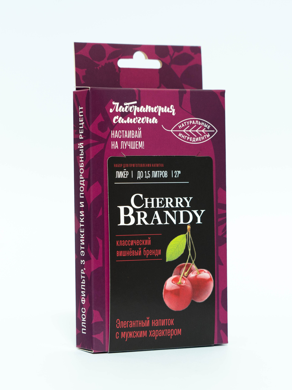 Cherry Brandy Ликер, ликер 1 шт / Лаборатория самогона (Подарок, Выгодная упаковка)
