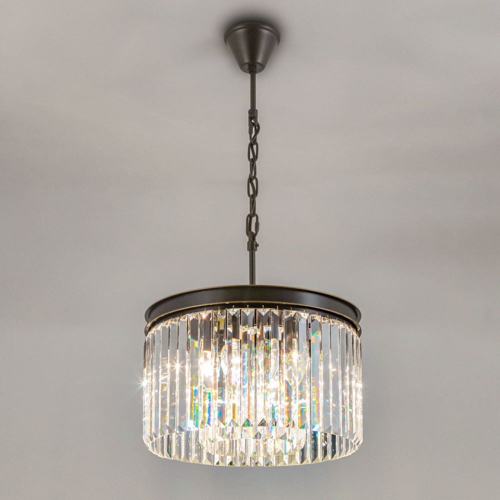 Citilux Мартин CL332081 Люстра хрустальная подвесная Прозрачная