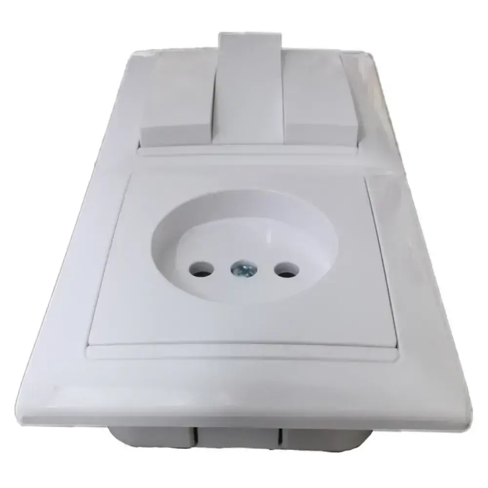 Блок электроустановочный розетка + выключатель трехклавишный для скрытой проводки BYLECTRICA СветоПрибор