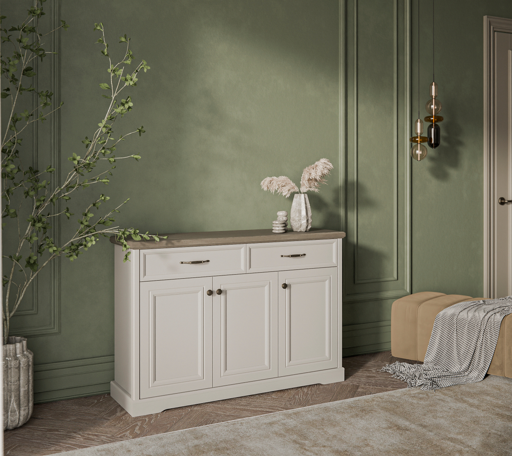 TOSCANA NEW, Тумба 3D2S. Цвет ПЕРСИДСКИЙ ЖЕМЧУГ/КАНЬОН