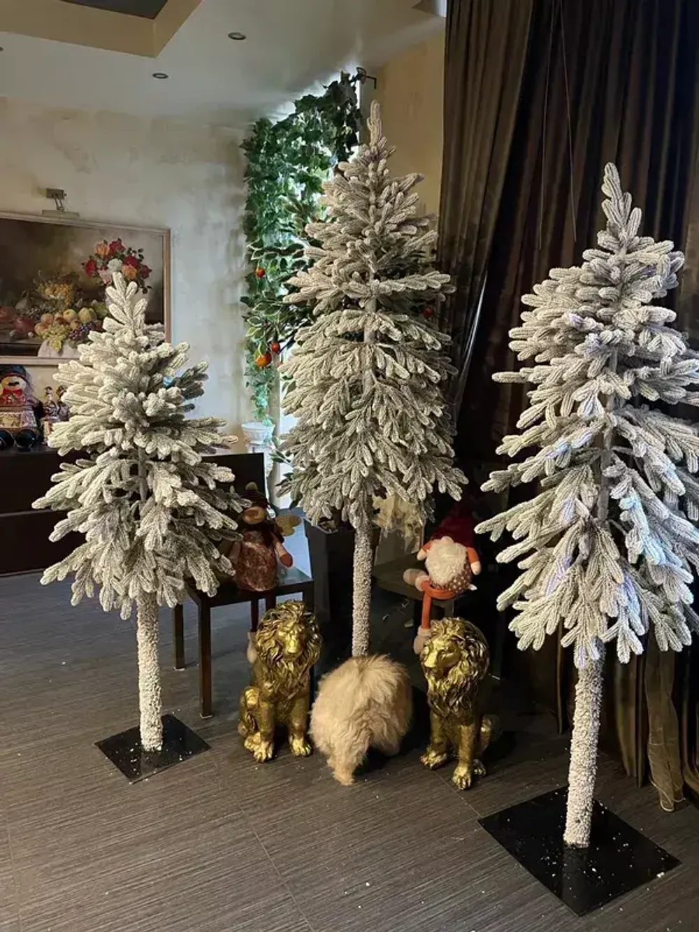 ель на ножке, Тароко, заснеженная