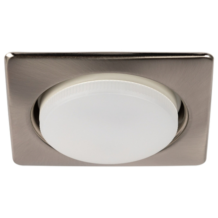 Светильник встраиваемый ЭРА KL71 SN /1 (к) под лампу GX53 сатин никель термокольцо в комплекте