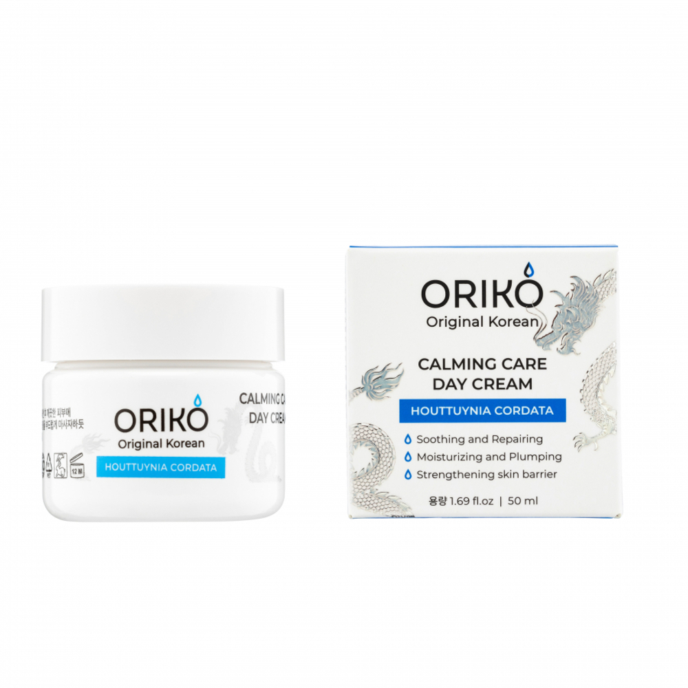 ORIKO Calming care day cream with Houttuynia cordata extract Успокаивающий дневной крем для лица с экстрактом хауттюйнии и гиалуроновой кислотой 50мл