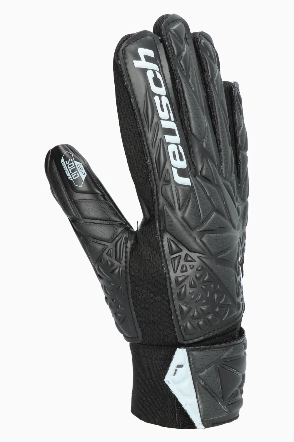 Вратарские перчатки Reusch Attrakt Starter Solid Finger Support Junior - черный