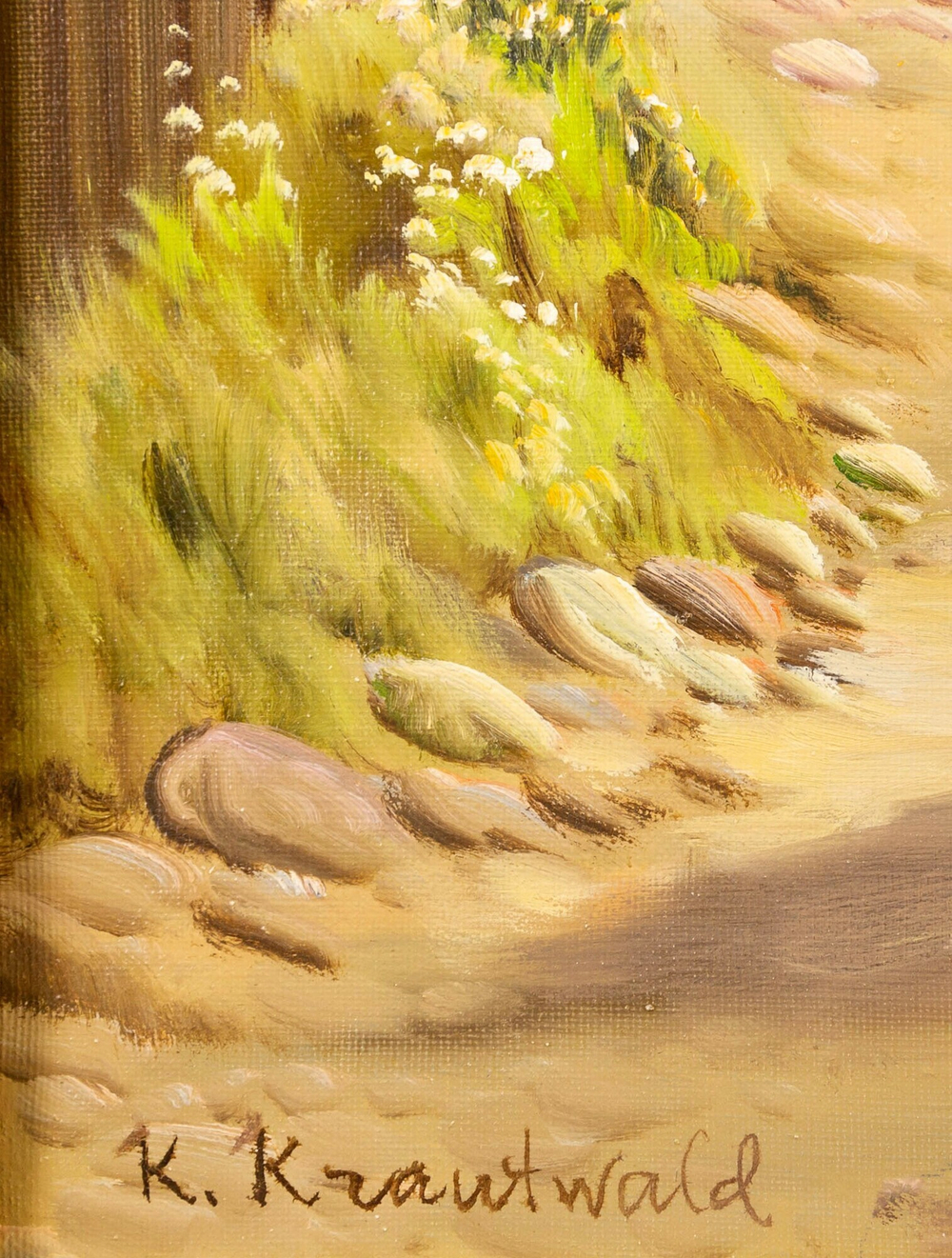 Картина «Праздник в саду» Kjeld Krautwald (1919-2000)