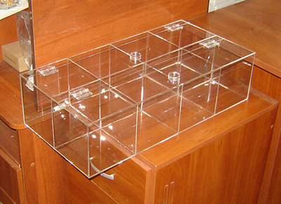 Конфетница для мармеладов конфет орехов 600х300х150-8 ячеек с крышкой