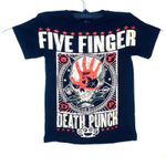 Футболка тайланд Five Finger Death punch Череп кастеты тотал (XS)