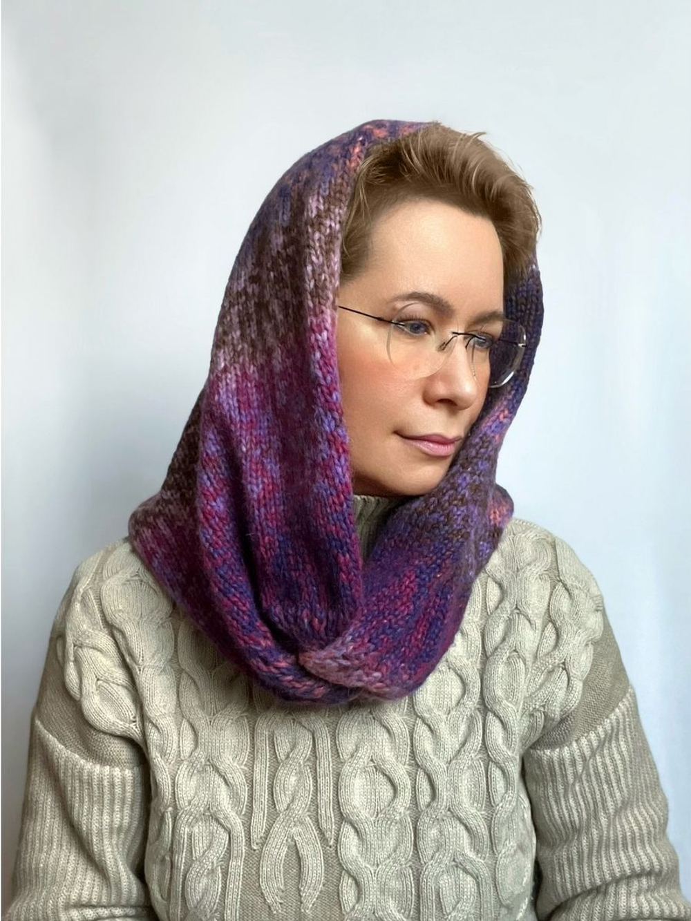 Пряжа для вязания DAMA теплая пушистая аркобалено