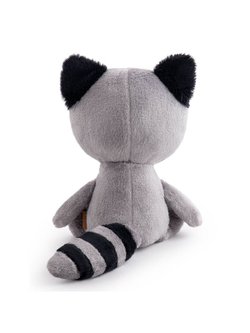 Мягкая игрушка Енот Лёка с божьей коровкой 15см.