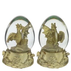 GAEM Фигурка декоративная в стекл.шаре "Дракон", D 7 см, L7 W6 H10 см, 2в.