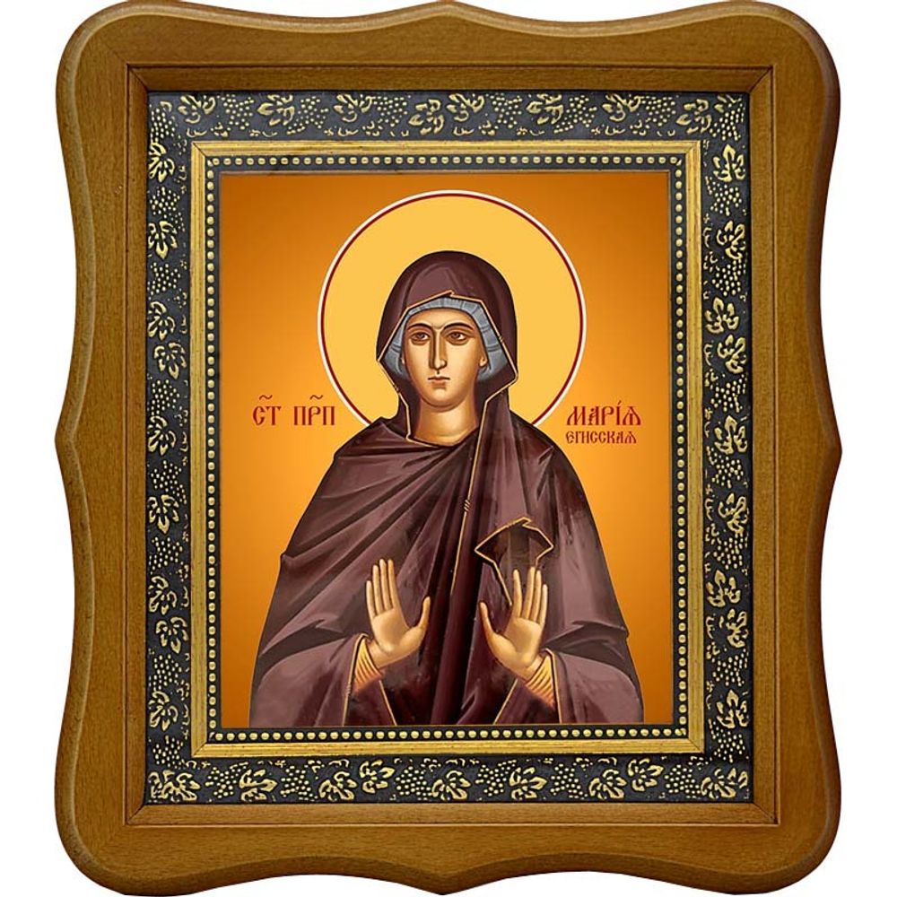 Мария Егисская преподобная. Икона на холсте.