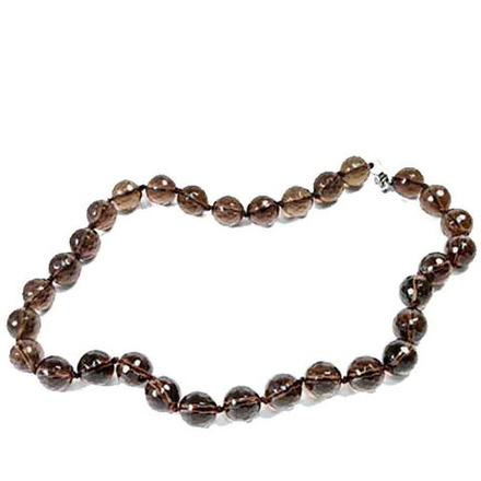 Бусы "Раут 12" раухтопаз(дымчатый кварц)