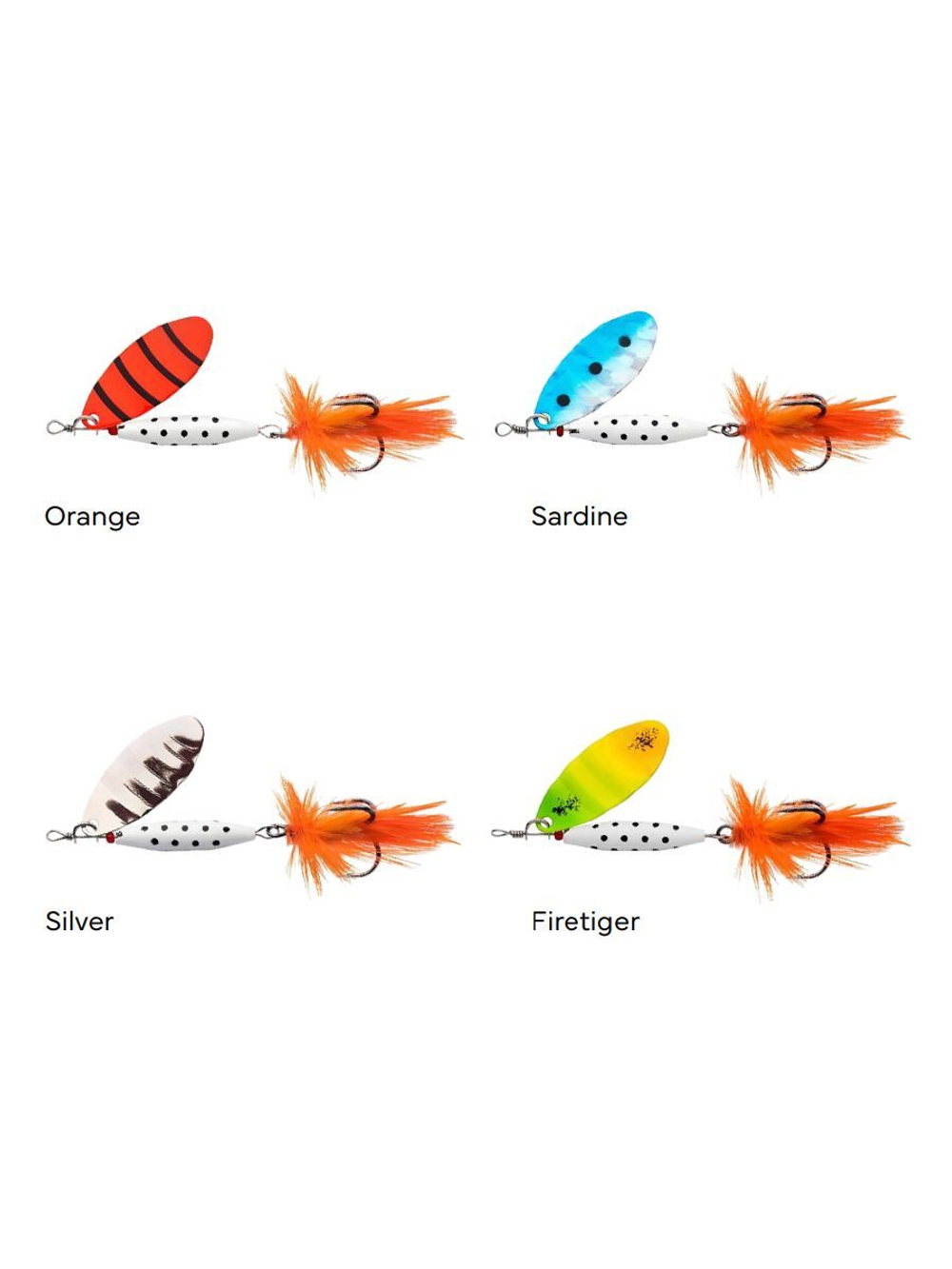 Блесна вращающаяся Abu Garcia Reflex White, 7 г, LF Silver