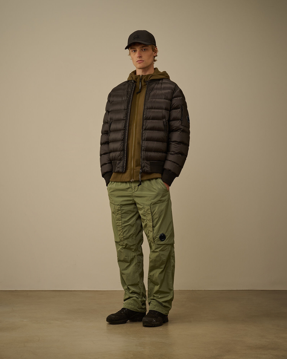 Пуховой бомбер C.P. Company D.D. Shell Bomber Down Jacket Black