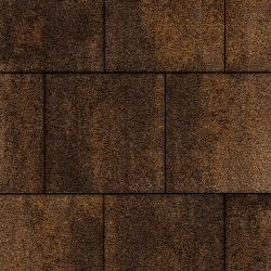 Тротуарная плитка КВАДРАТ 400х400 мм - Листопад гранит Мокко