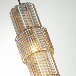 5019/1 MODERN ODL23 405 бронзовый/янтарный металл/стекло Подвес E14 1*40W PIMPA