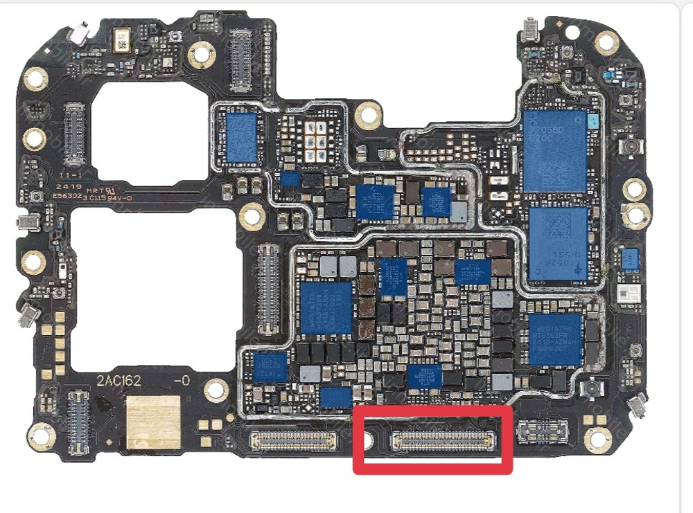 Oppo Reno 12 Pro (CPH2629) - FPC коннектор дисплея (на плату)