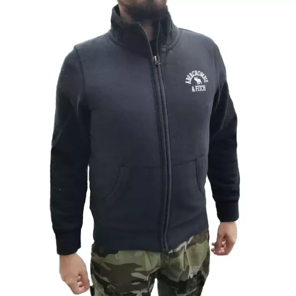 Толстовка Abercrombie & Fitch утепленная (черная)