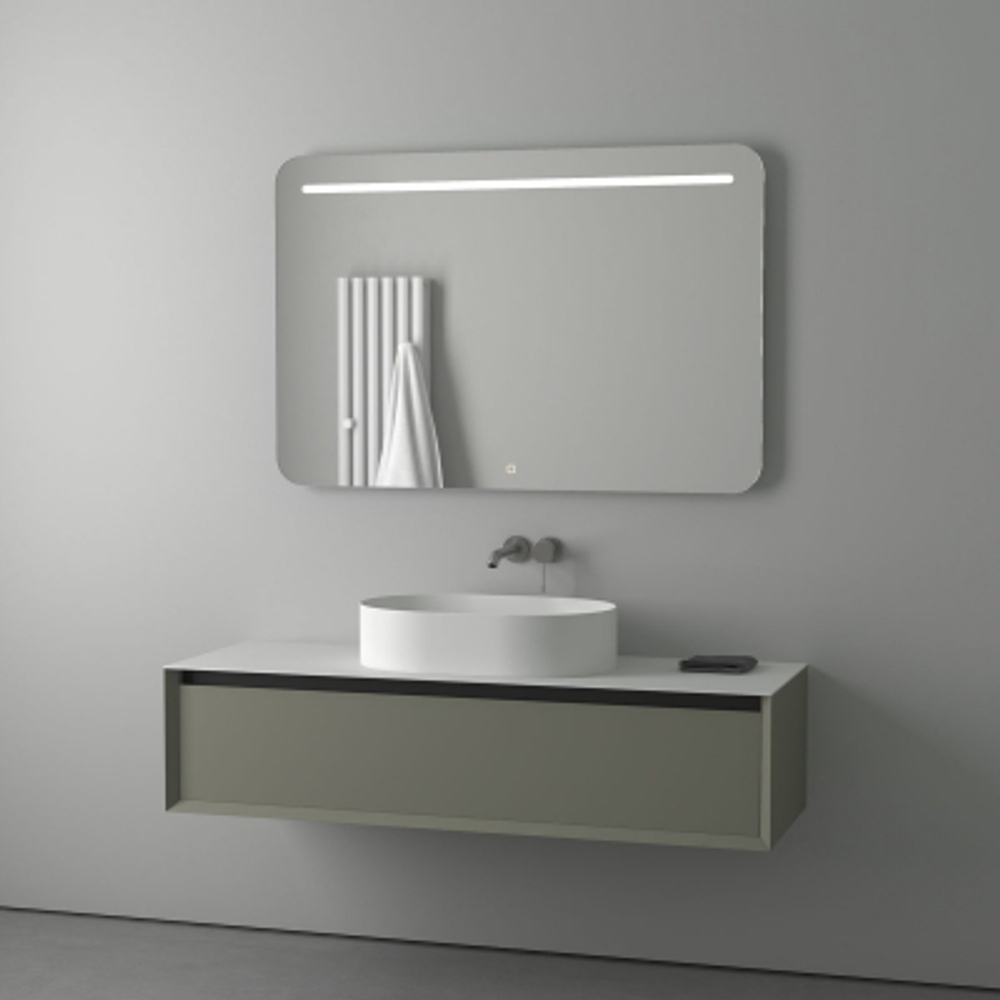 Зеркало Evoform со встроенным LED-светильником 10 W 120х80 см Сенсорный выключатель