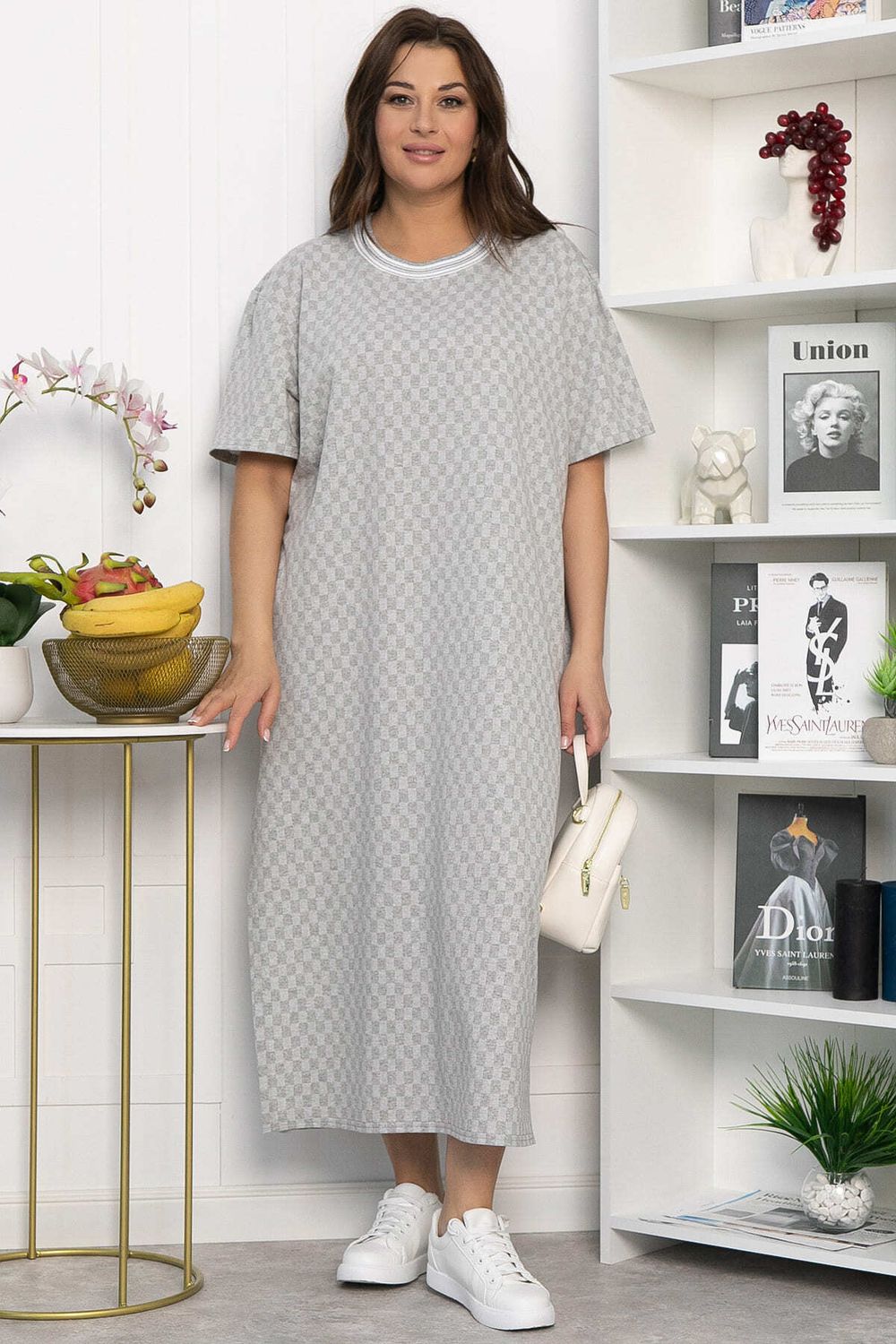 Платье Ривьера (серое) П13866-1М LT Collection