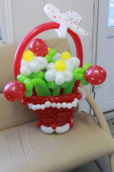 Корзинка из шаров