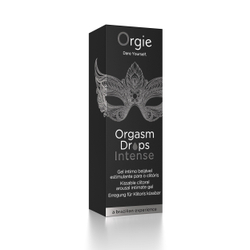 Возбуждающий съедобный гель для клитора Orgie Orgasm Drops Intense, 30 мл