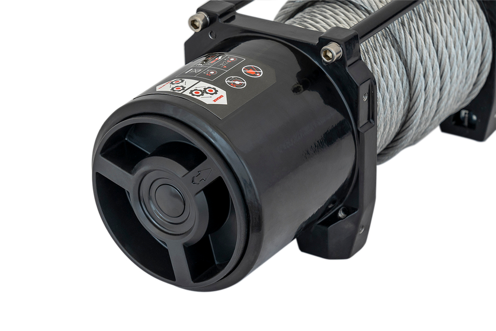 Лебёдка автомобильная электрическая 12V Runva 6000 lbs 2722 кг (стальной трос)