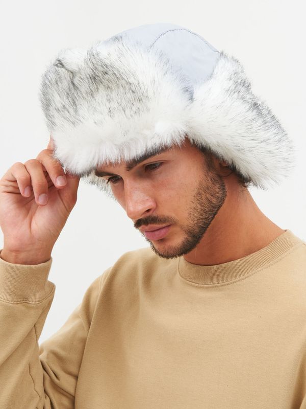 Шапка ушанка с маской Евро Волк Полярный ткань Taslan