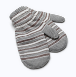 Варежки для мальчика двойные, серый с коричневым, р. 14/ 4529134 СНЕЖАНЬ, 1 шт.