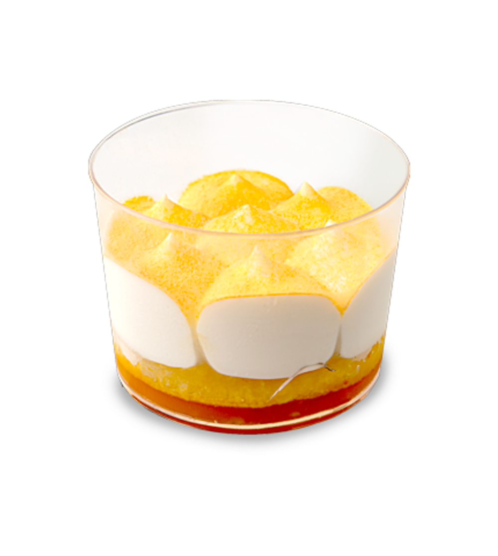 Пирожное «Манго-маракуйя» в креманке