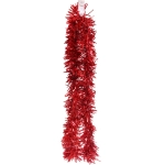 Мишура 2м 15см «Голограмма волна», Красный