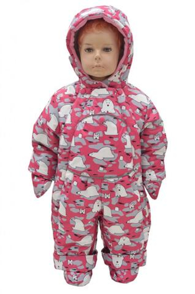 Комбинезон-трансформер осень-зима с отстёг.мехом р.86 (Rusland) А 117-18/алый