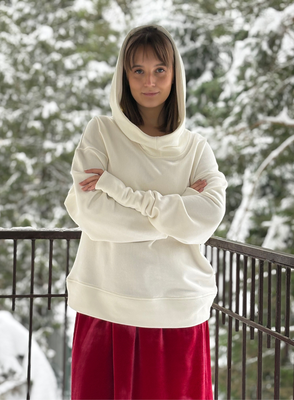 Худи /айвори / унисекс / петля