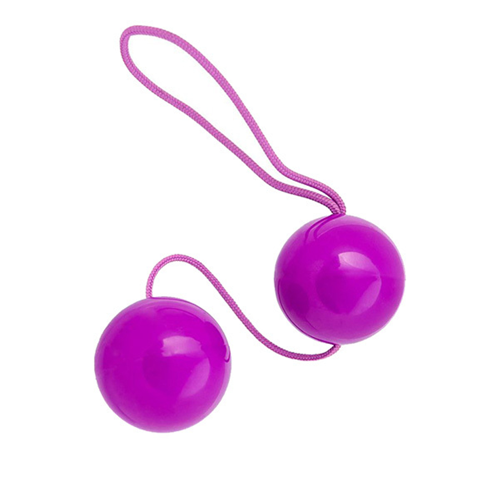 Фиолетовые вагинальные шарики 3,5см ToyFa Basic Bi Balls 885006-4