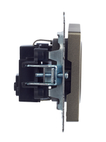 BRITE Розетка 1-местная с заземлением без защитных шторок 16А РС11-1-0-БрШ шампань IEK