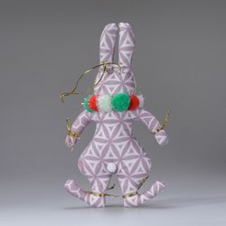 Ёлочная игрушка Кролик с шариками