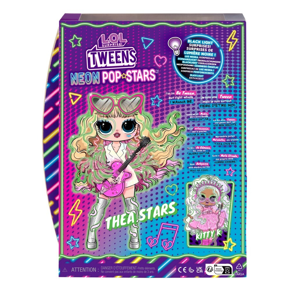 L.O.L. SURPRISE - Кукла LOL Tweens Thea Stars + 10 аксессуаров Neon Pop Stars 120650