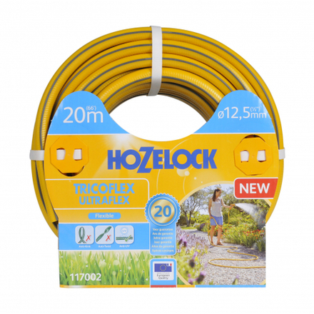 Шланг для полива HoZelock 117002 ПВХ армированный TRICOFLEX ULTRAFLEX 12,5 мм 20 м
