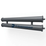 Регистр отопления РСП-2x159x4,0-4000 двухрядный секционный с плоскими заглушками