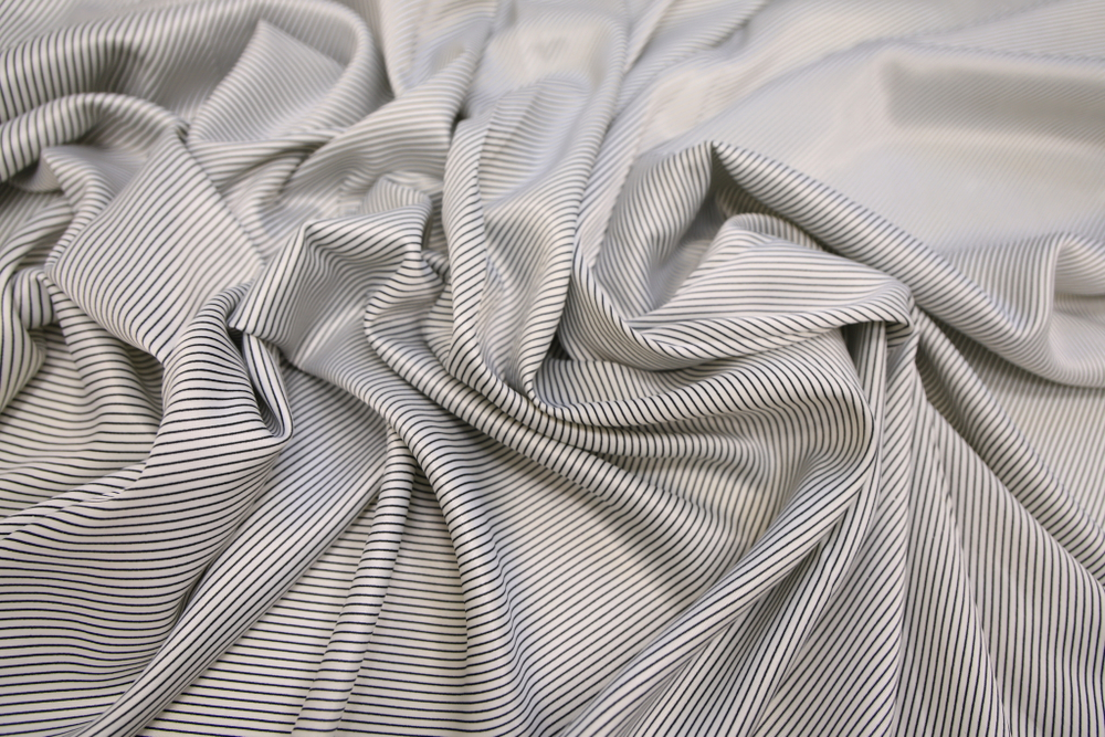 Сатин стрейч полоска