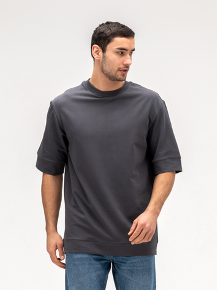 Футболка мужская плотная. Графит