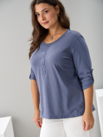 Лонгслив ЛНк-005/серофиолетовый