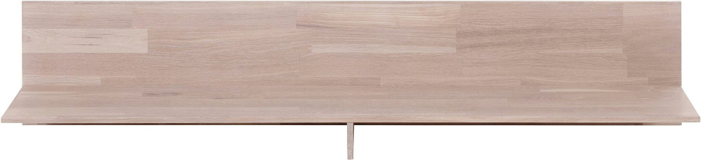 Полка настенная из массива дуба Виби 160х30х25 см для книг