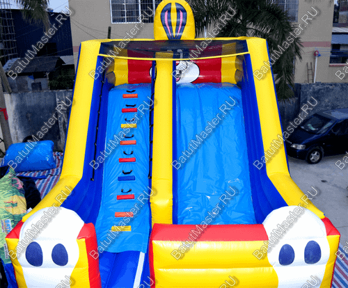 Детский надувной батут-горка "Зайка" 7*4*5 м