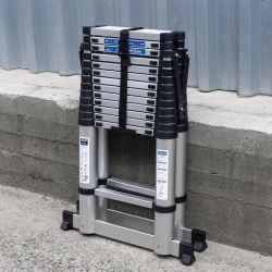 Стремянка телескопическая алюм. бытовая 4.1м (14+14 ступ.) Scheppach Sch-UP410-2