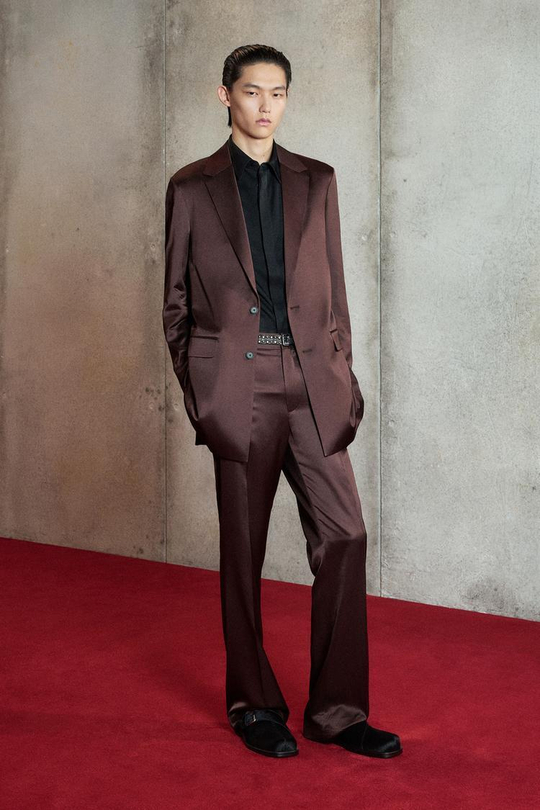 ZARA X LUDOVIC DE SAINT SERNIN СВОБОДНЫЙ БЛЕЙЗЕР, КОРИЧНЕВЫЙ