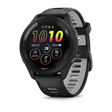 Умные часы Garmin Forerunner 265 черные с черно-серым ремешком